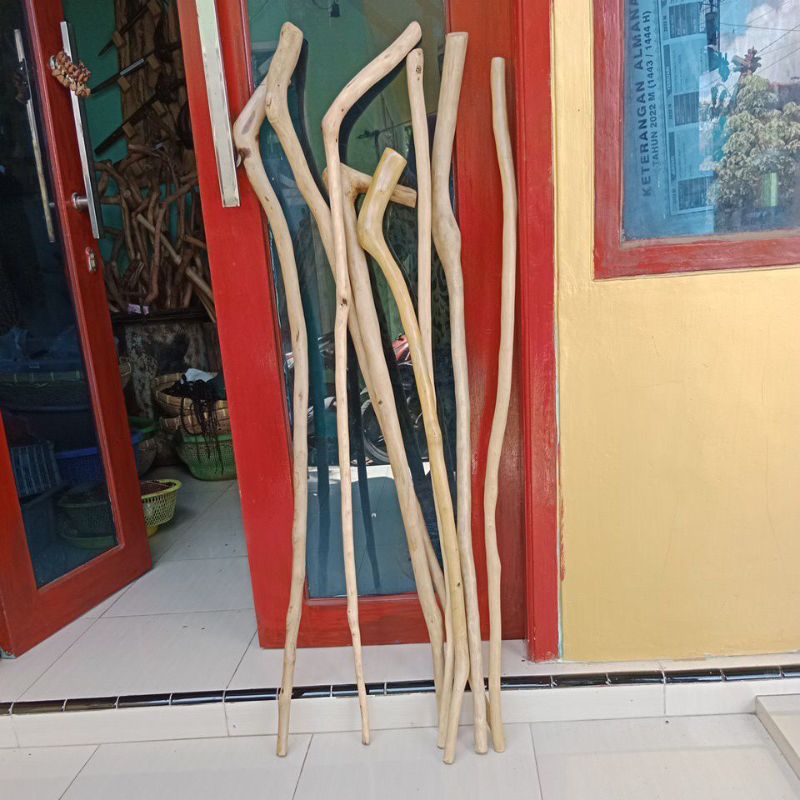 Original Tongkat kayu walikukun model polosan Exp Baru