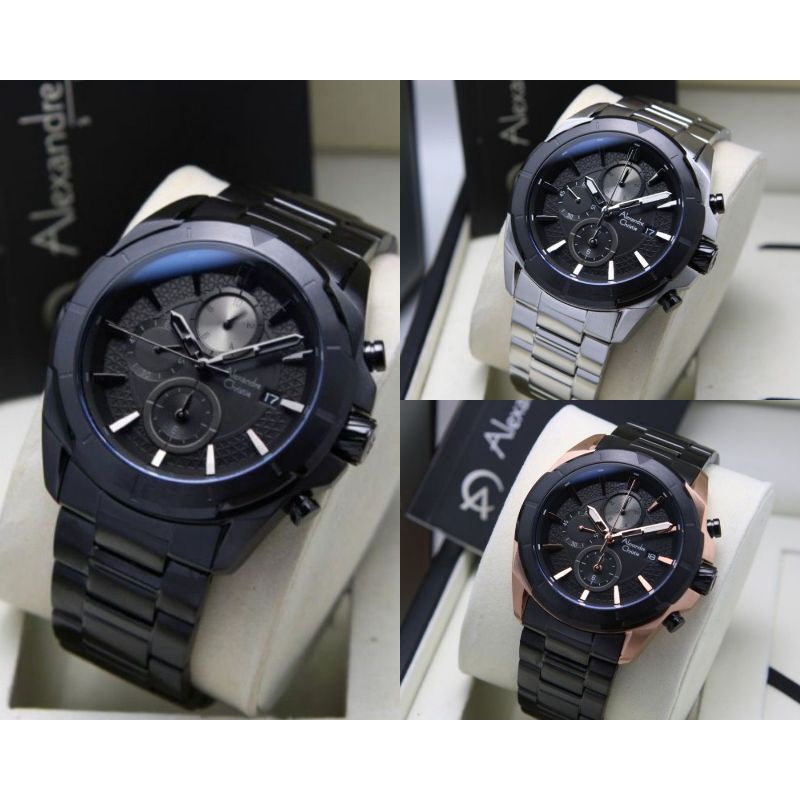 ALEXANDRE CHRISTIE AC6596 AC 6596 CHRONOGRAPH JAM PRIA ORIGINAL