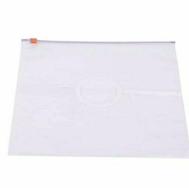 10pcs Kantong Plastik Zip-locked Reusable Untuk Makanan / Buah