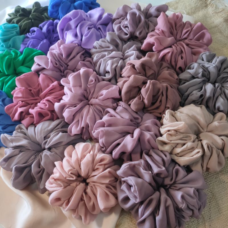 SCRUNCHIE PREMIUM CEPOL HIJAB KUNCIRAN RAMBUT  TALI RAMBUT