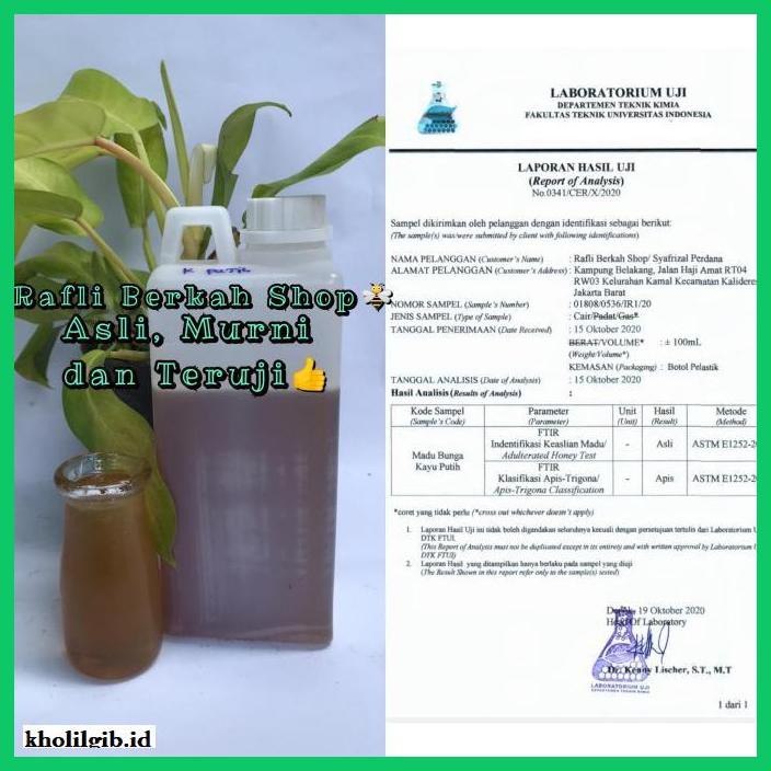 

MADU-MINUMAN- MADU NEKTAR KAYU PUTIH ORIGINAL HONEY 1000 GR -ASLI-BUKAN-KAWE-KAWE-