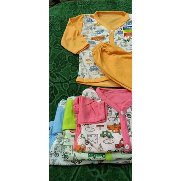 2 Set Setelan Panjang Baju Tidur Bayi 3-6 Bulan Katun Murah / Setelan Piyama Bayi Lengan Panjang Unisex