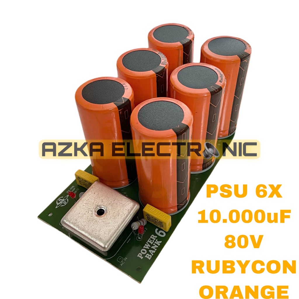 Kit Power Supply 6 x 10.000uF 80V Rubycon