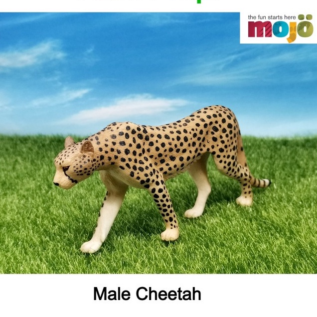 Male Cheetah Animal Figure / Miniatur Binatang Citah Jantan by MOJO