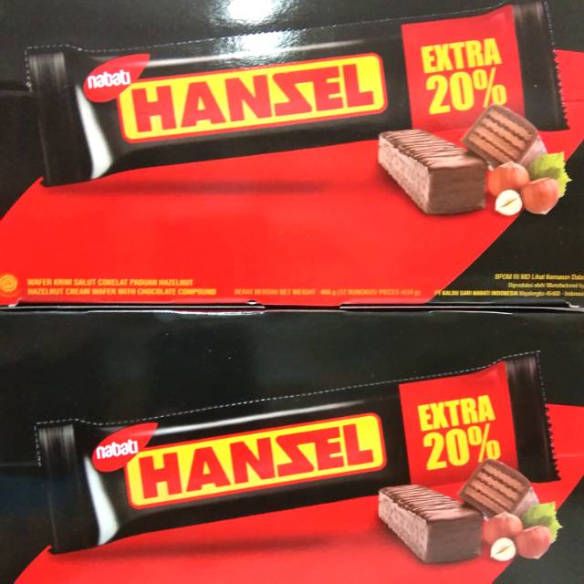 

Nabati Hansel Wafer Krim Salut Cokelat Hazelnut Box 12pcs