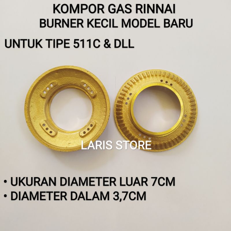 Burner Kecil Kompor Gas Rinnai Model Baru RI 511 C