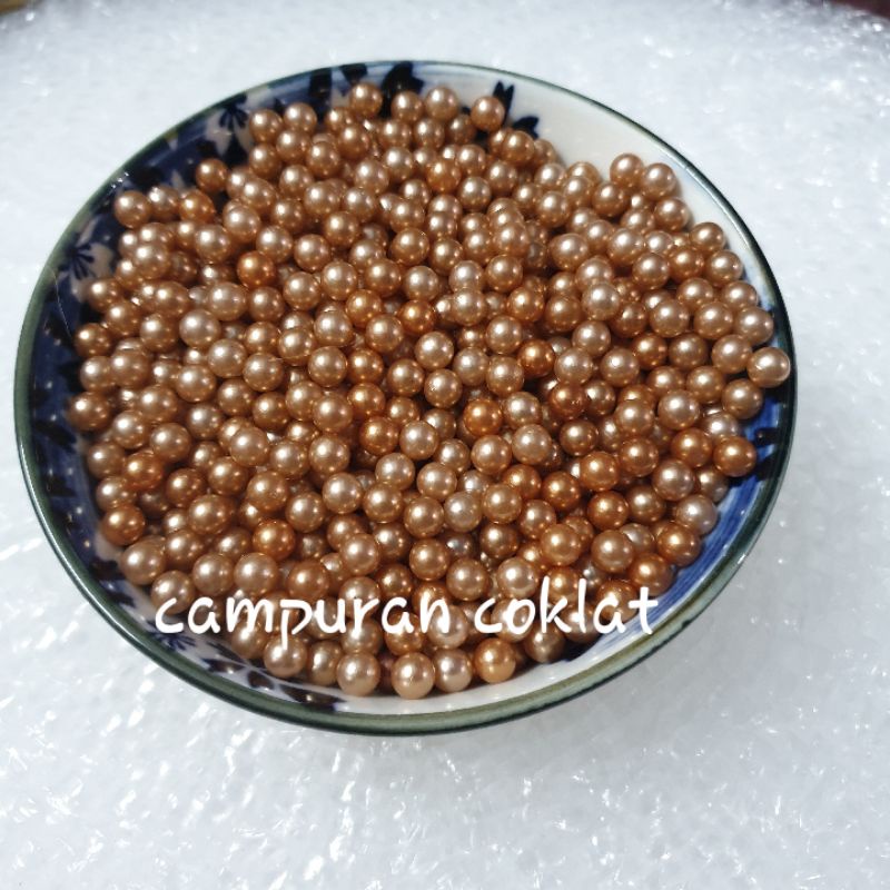 Mutiara TANPA LOBANG  6mm per 100 gram