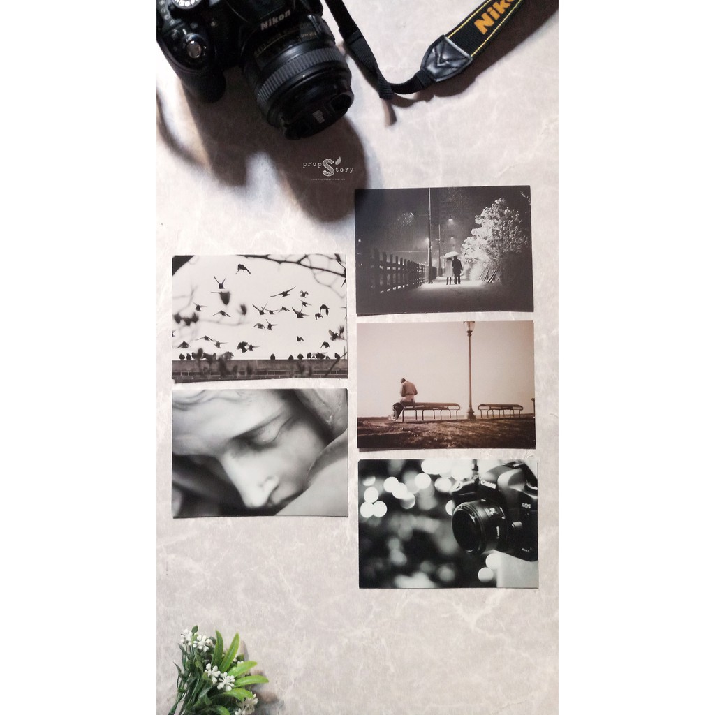 

Photoprops - Black and White Post Card l Kartu Pos Hitam-Putih - PCB01