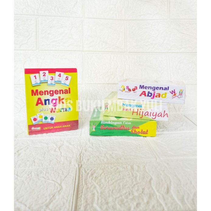 BOARDBOOK BUKU APE FLASH CARD FLASHCARD (ABJAD, ANGKA, HURUF, HIJAIYAH, WUDHU SHOLAT) MEDIA EDUKASI