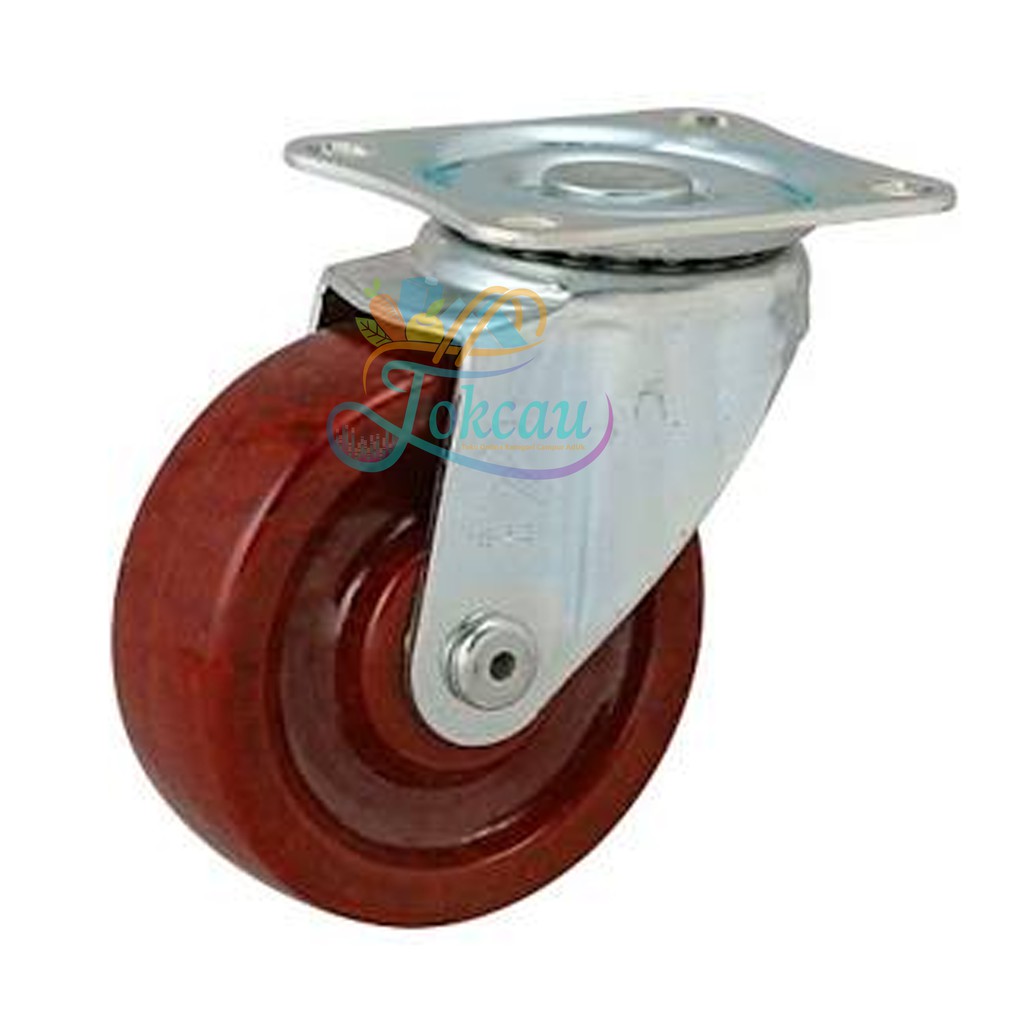 Roda Caster Troly Troli Pneulic Tahan Panas 3 Inch Hidup Putar HAMMER