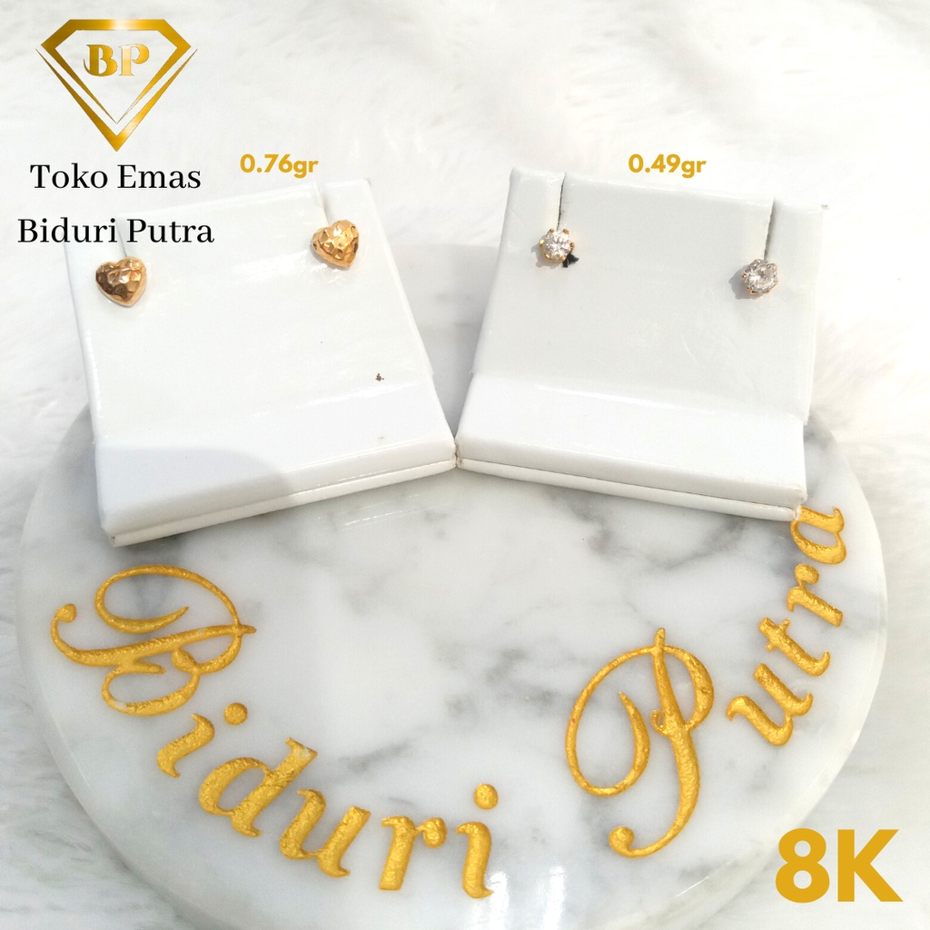 ANTING SUBANG EMAS ASLI KADAR 8K/375 toko emas biduri putra