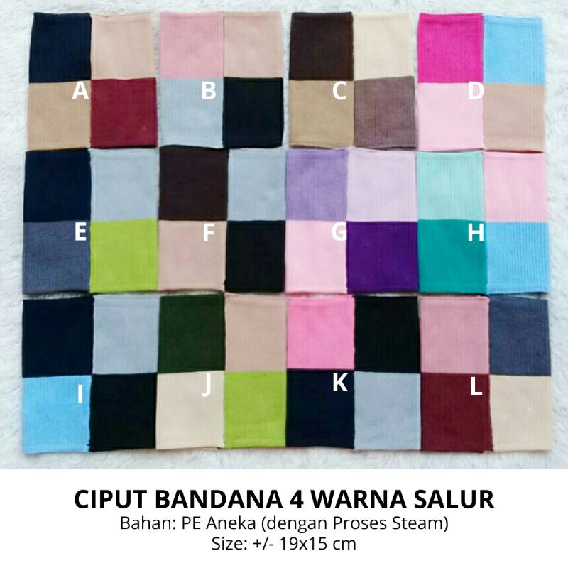 Inner Ciput Bandana Rajut 4 Warna PE Aneka Salur Murah