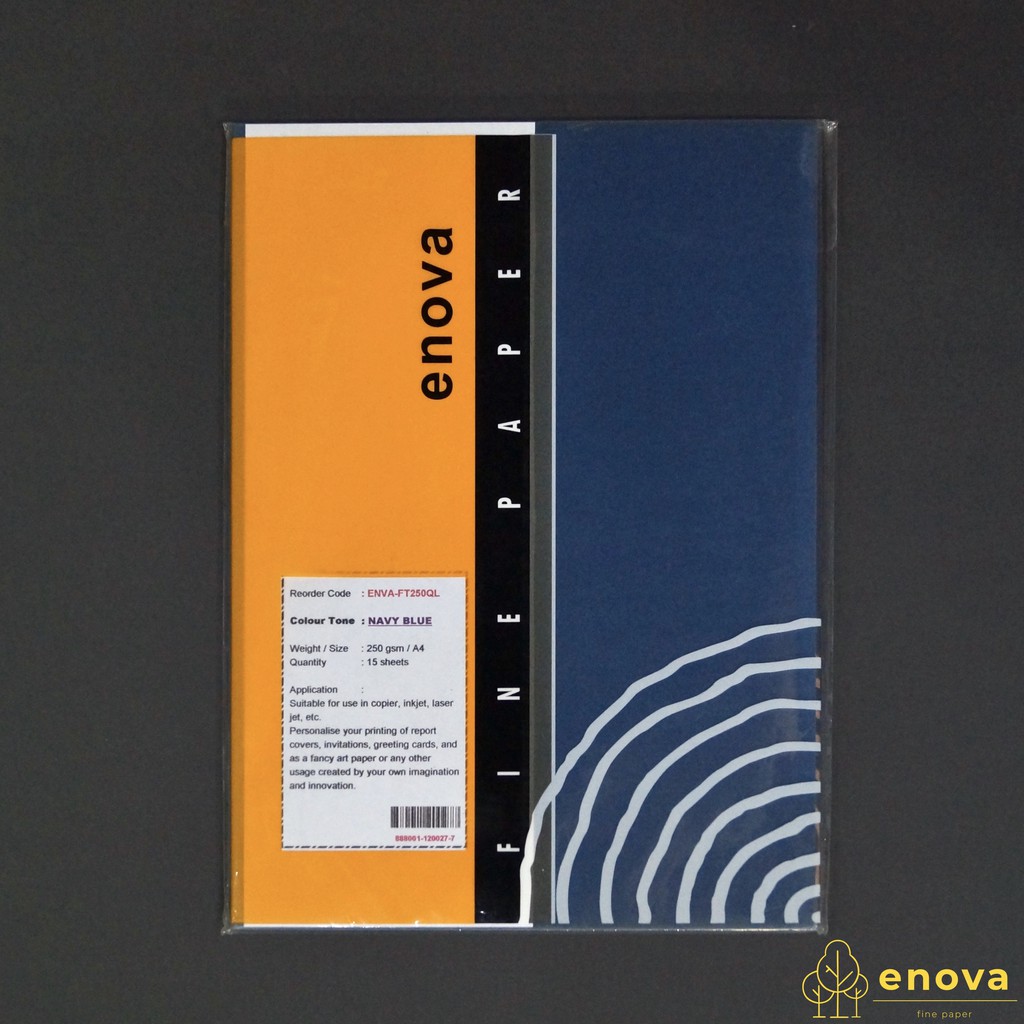 

Fancy Art Paper ENOVA | Navy Blue | A4 250GSM (Biru)
