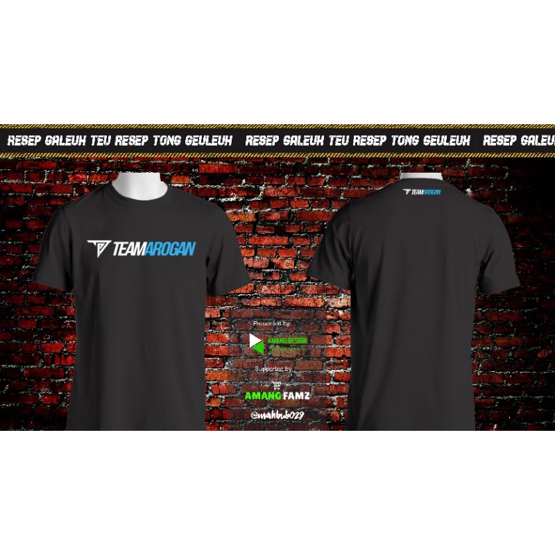 Kaos Team Arogan Baju Team Arogan Tshirt Team Arogan Logo