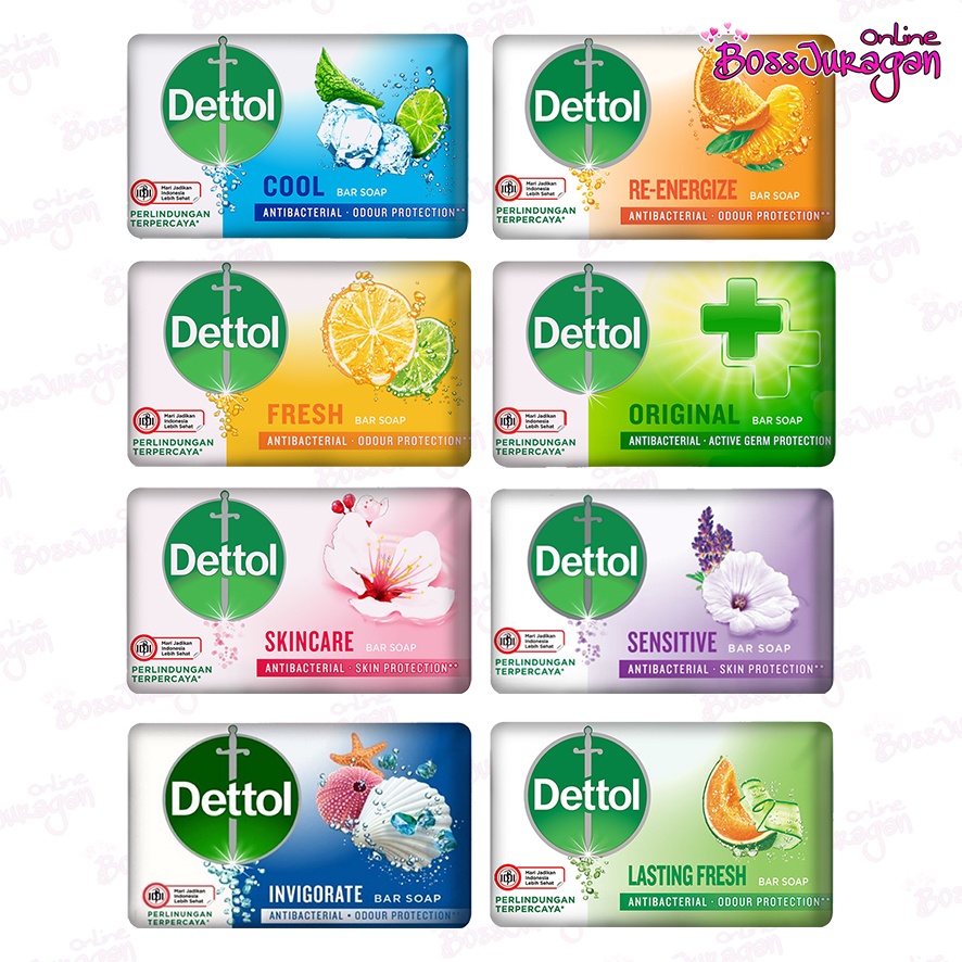 (BOSS) (100gr) DETTOL Sabun Mandi Batang / Soap Bar 100 gram