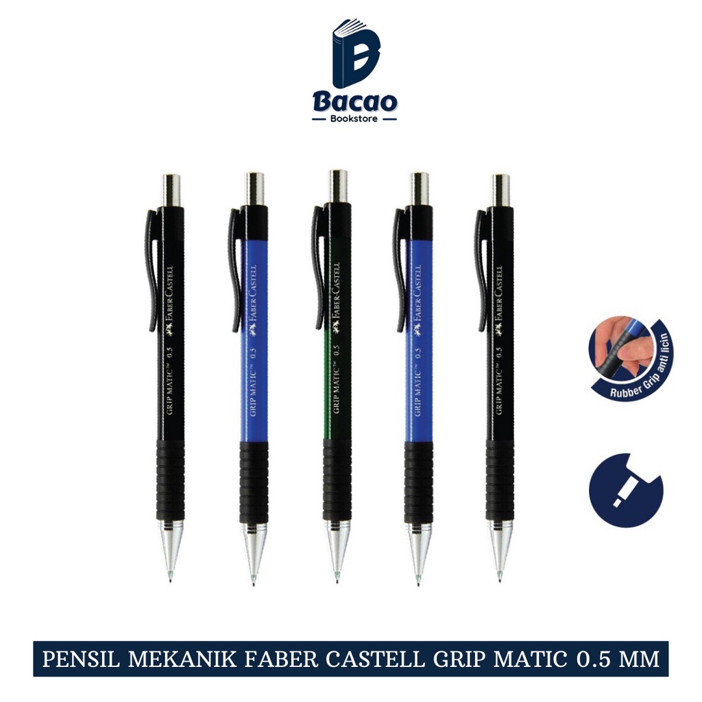 

Pensil Mekanik Faber Castell 0.5 Grip Matic - HARGA SATUAN