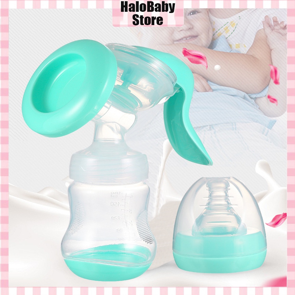 Halobaby Pompa Asi Silikon / Breast Pump Manual /Wadah Penampung Milk Saver Portable Bpa Free