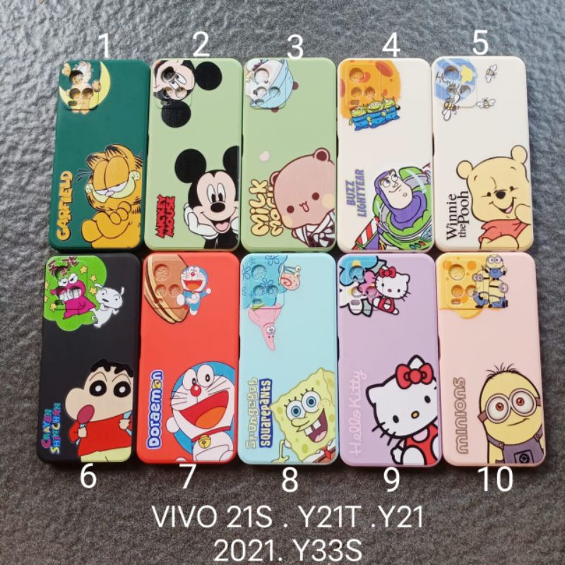 Case gambar Vivo Y21 2021 . Y21S . Y21Y . Y21T . Y21A . Y33S . Y33T motif cewek ( 3 motif ) soft case softcase softshell silikon cover casing kesing housing