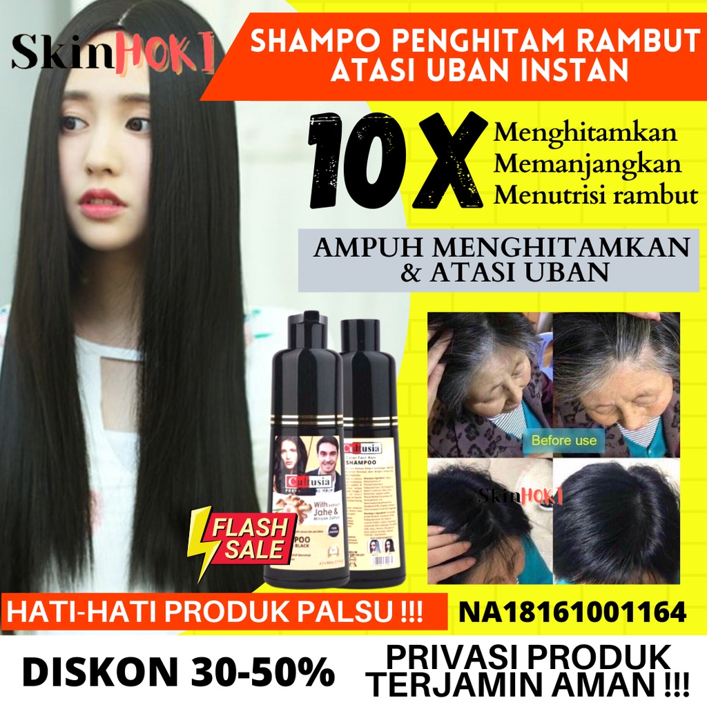 SHAMPO PENGHILANG UBAN PENGHITAM RAMBUT SHAMPOO UBAN CULTUSIA BLACK 160ML PERAWATAN RAMBUT ORIGINAL BPOM