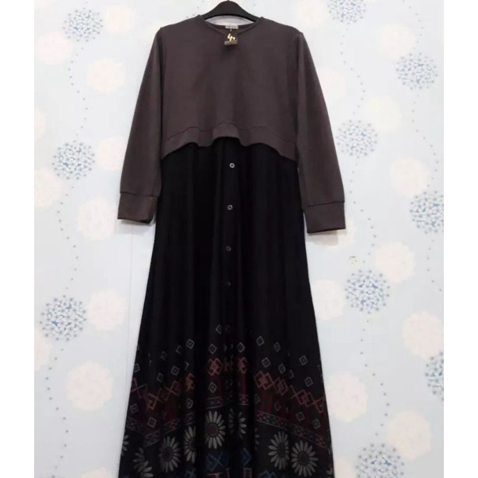 Gamis Denim Calvin Irene Hijab New With Tag (gamis busui / busui friendly / gamis bumil)