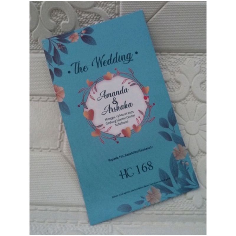 blangko undangan pernikahan HC 168