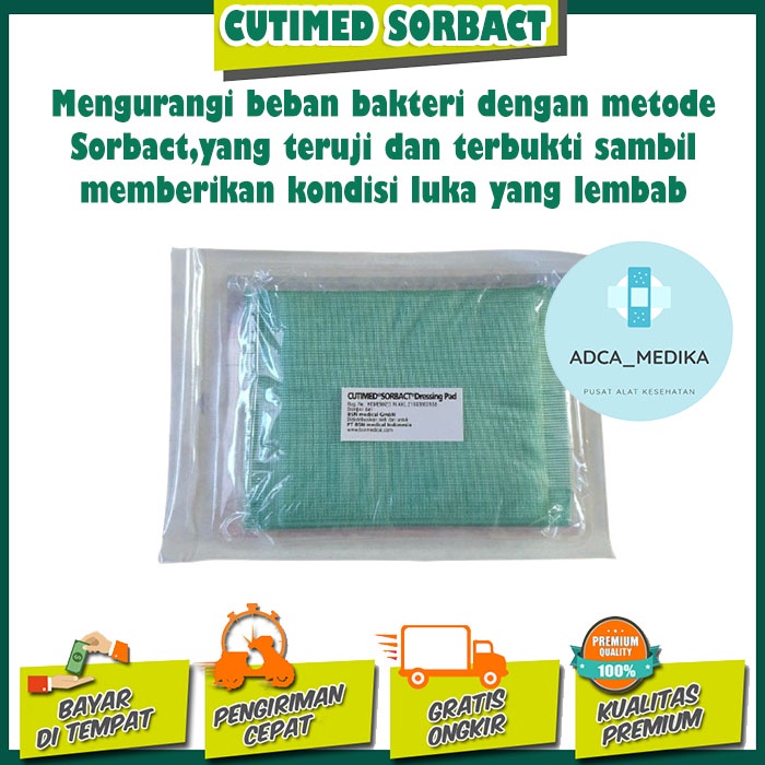 Jual CUTIMED SORBACT DRESSING PRIMER LUKA ANTI BAKTERI JARING JARING