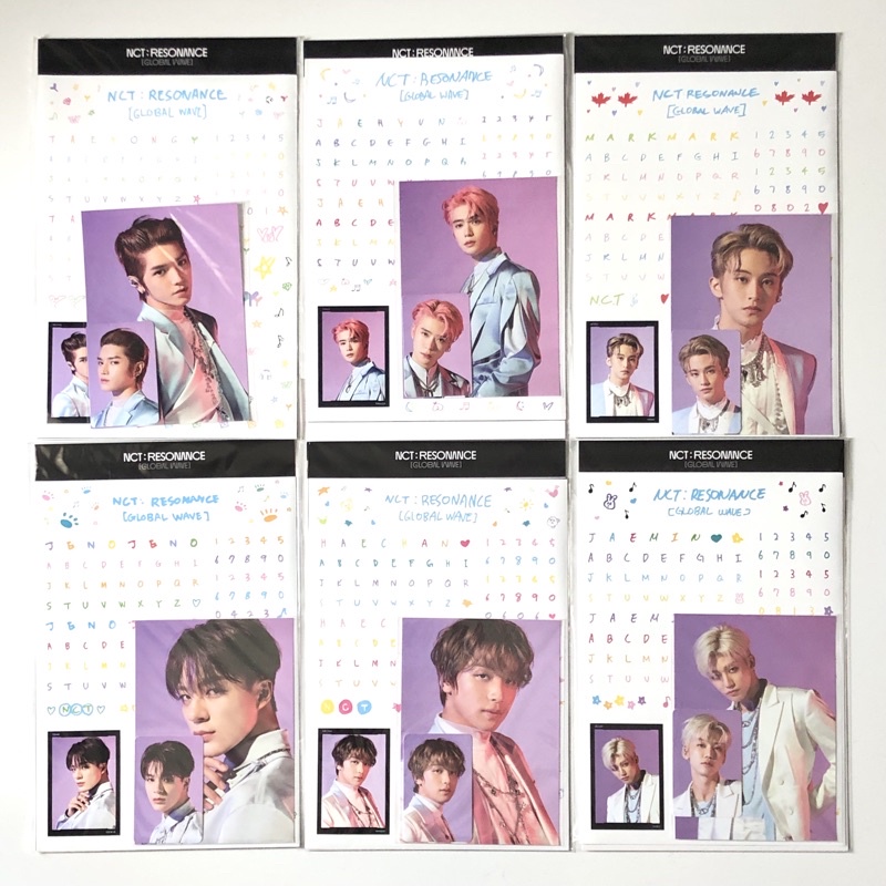 [ready stock] nct 2020 resonance beyond live scrap book deco pc set taeyong jeno haechan jaemin