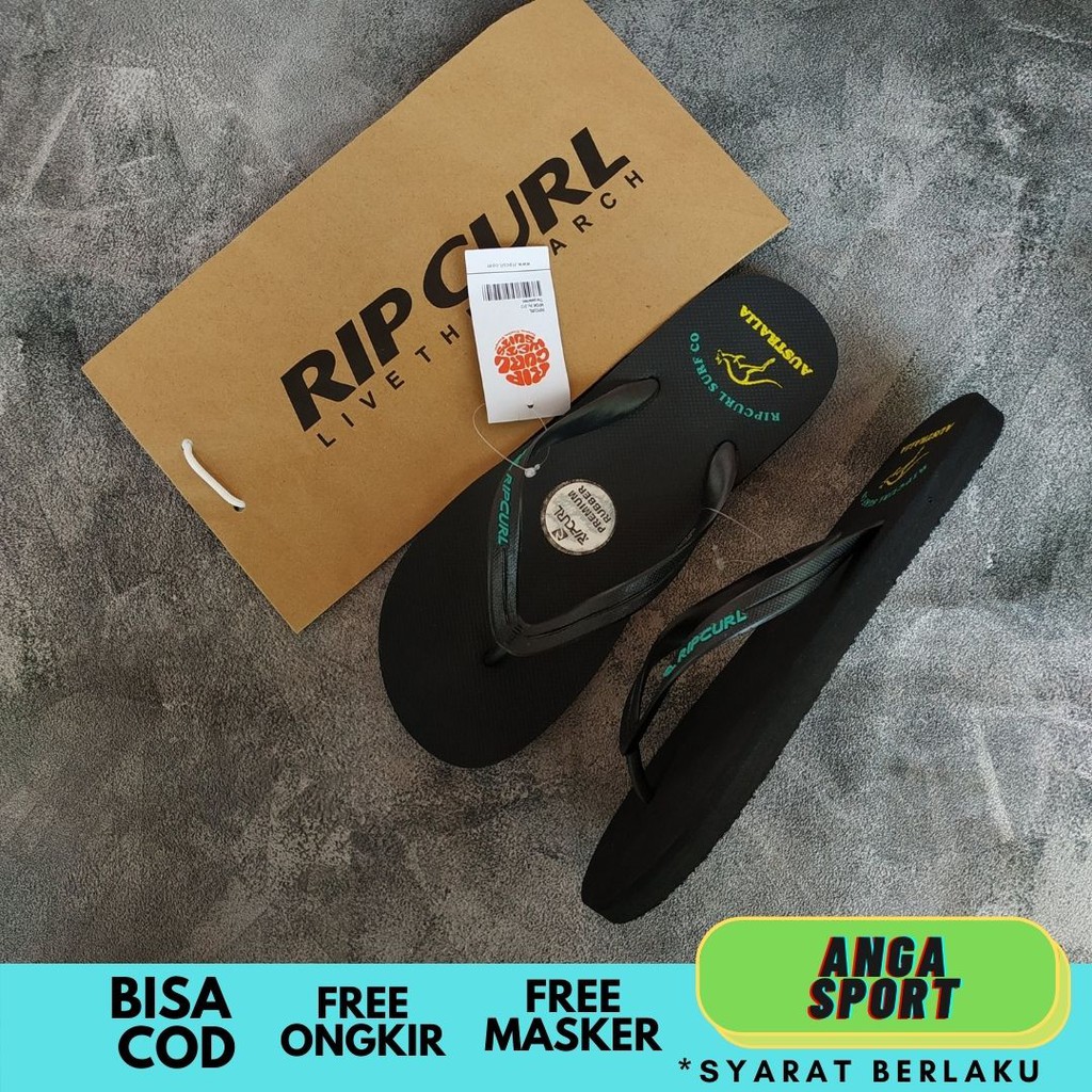 SENDAL JEPIT RIPCURL PRIA SANDAL DISTRO COWOK KASUAL CASUAL BRANDED SURFING PANTAI RUMAHAN