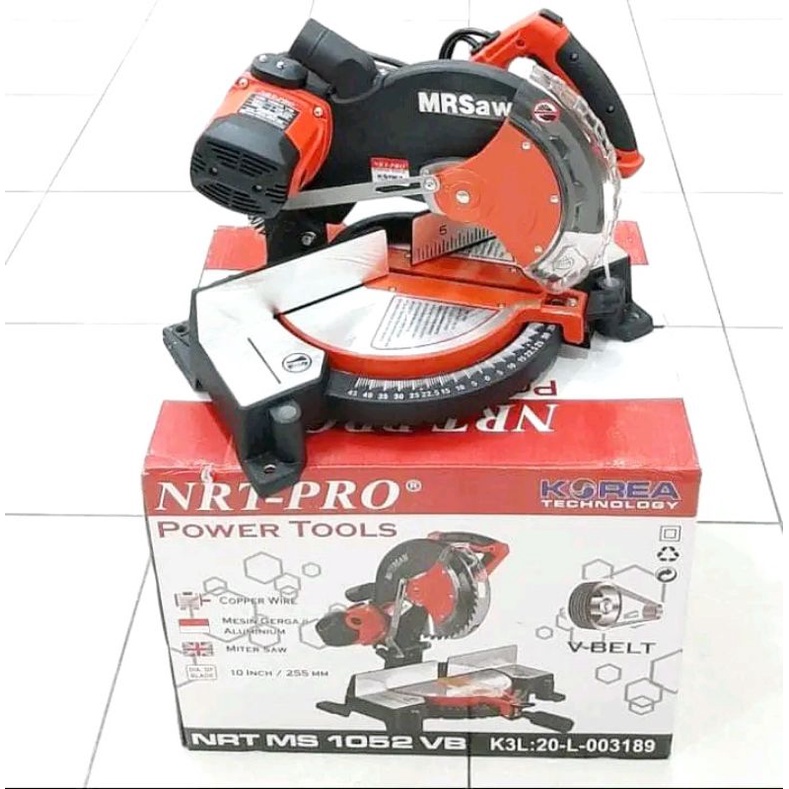 Mesin Gergaji Alumunium Miter Saw NRT-PRO 10 INCH