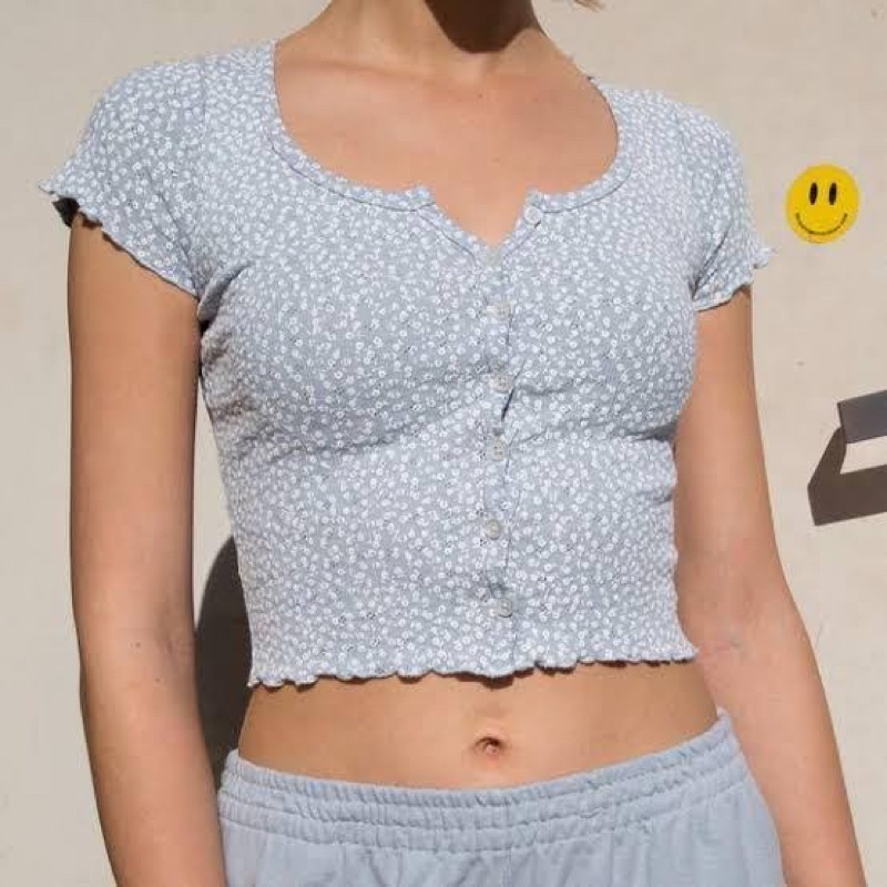 Brandy Melville zelly ruffle top