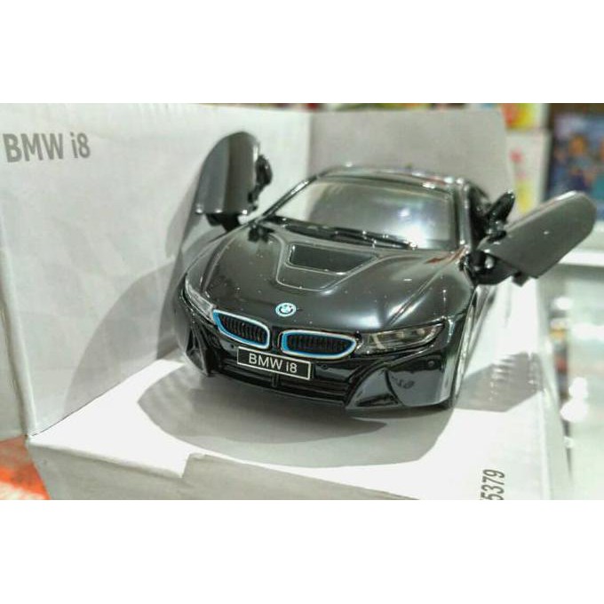 M963- Mainan Pajangan Miniatur Diecast Mobil Bmw I8 (Hitam)