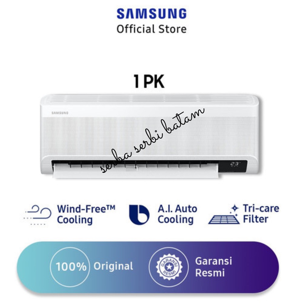 SAMSUNG AR10TYEAEWKNSE AC with Wind-Free Technology 1PK BATAM