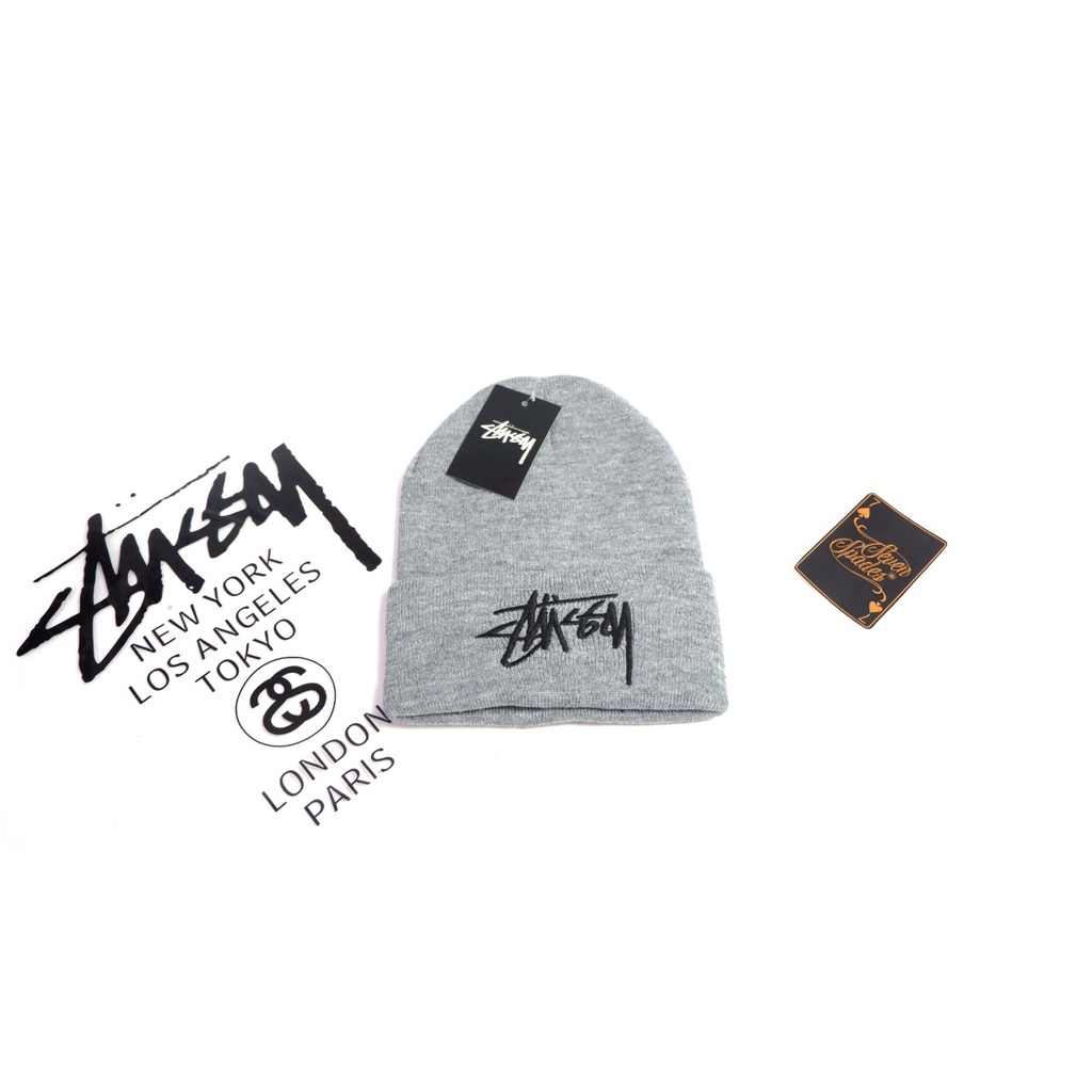 beanie hat stussy kupluk topi kerpus