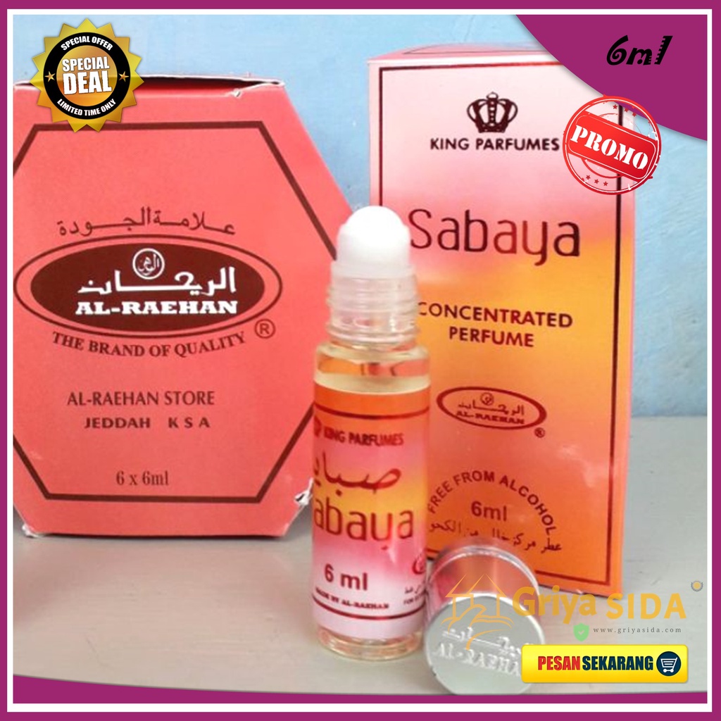 Parfum Sabaya 6ml alraehan aroma sabaya al raehan mirip al rehab parfum Harga grosir PROMO!!