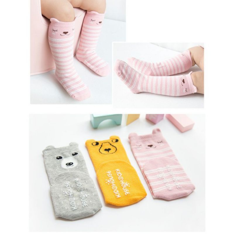 Kaos Kaki Panjang Bayi Karakter Lucu Anti Slip