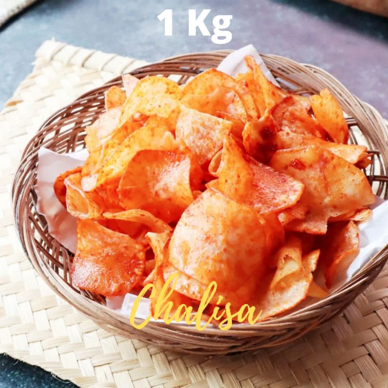 

Keripik Singkong Pedas 1 kg Chalisa Khas Garut Kripik Balado