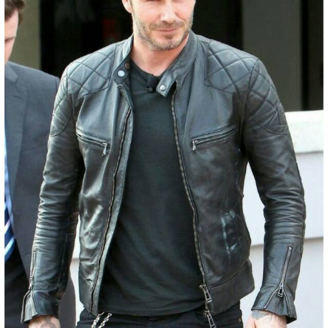 JAKET DAVID BECKHAM / JAKET KULIT BECKHAM