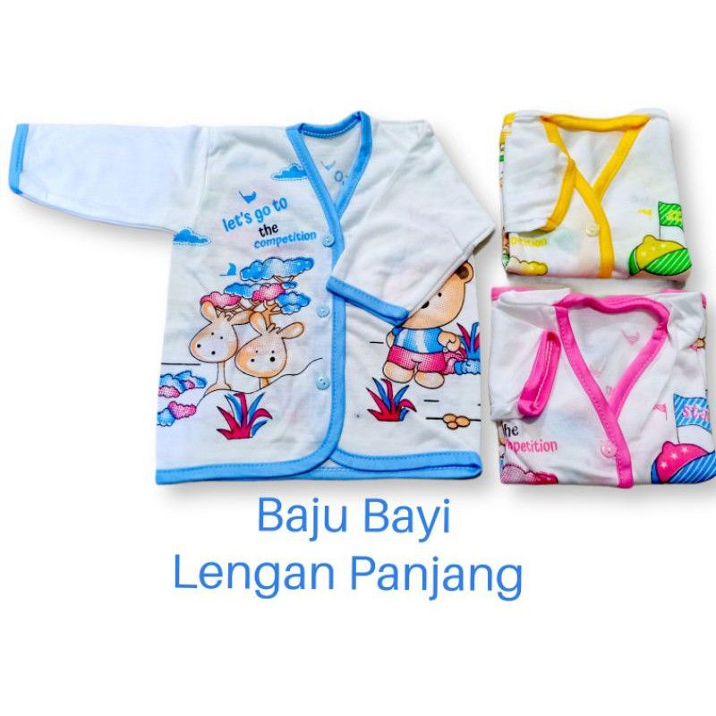 baju bayi lengan panjang ecer lusinan baju bayi