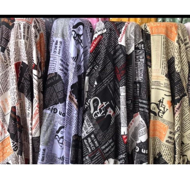 ✔️TERMURAH✔️ kain rayon murah motif koran
