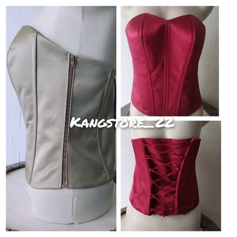 KAMISOL SATIN /LONGTORSO/BUSTIER/DALEMAN KEBAYA/ KEMBEN tulang 10