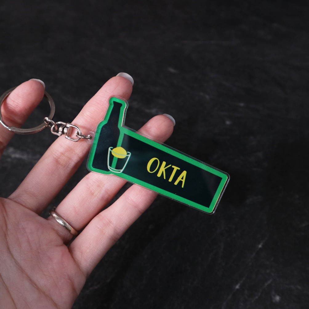 Keychain  / Pin Peniti Akrilik Danbam | Free Custom Nama | Gantungan Kunci Pin Itaewon Class