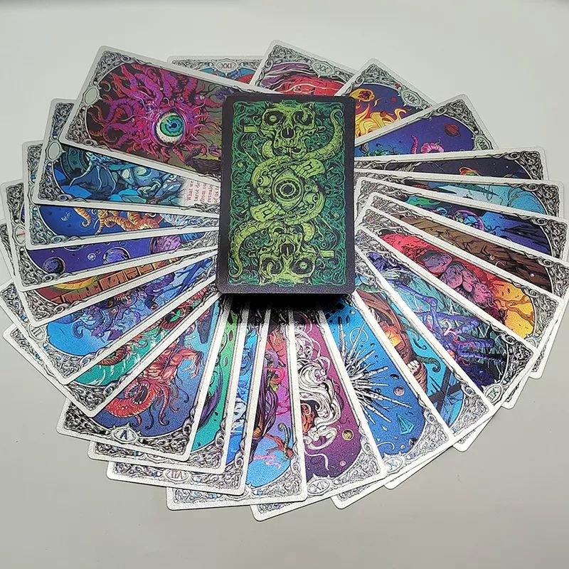 Legend Cthulhu Dio Whispers Tarot PVC Silver Foil 12x7cm with Hardbox include guide paper