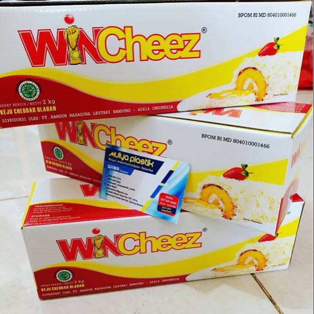 

Mulya Plastik Keju Cheddar Wincheez Kemasan 2 kg