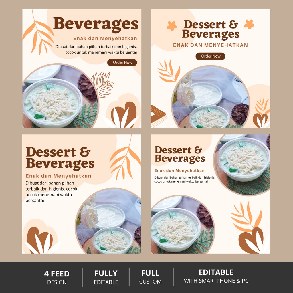 Template Canva Premium Tema Beverages