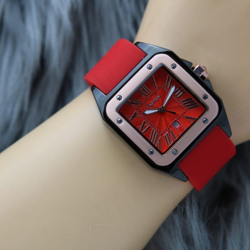 jam tangan terbaru CARTlER rubber. 3.3cm IDR 185.000