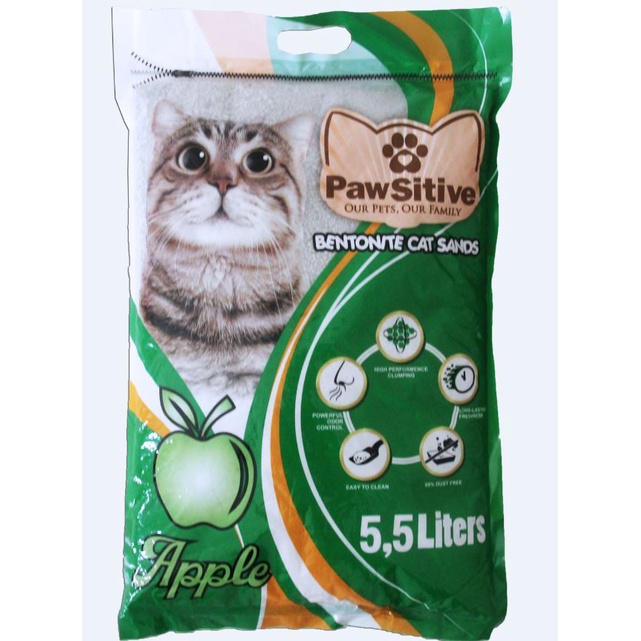 [GOSEND] Pasir Kucing Wangi Pawsitive 5,5 Liter Cat sand Litter Gumpal Wangi 5.5lt