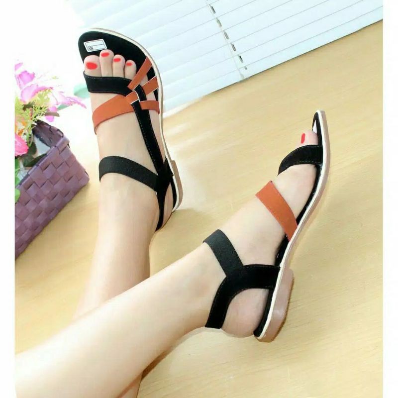 (COD)Sandal Wanita CAVANA Coklat/Sandal wanita