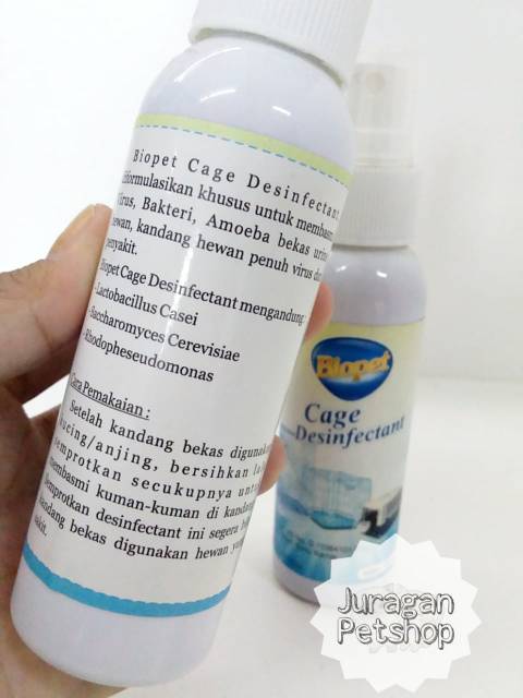 BIOPET CAGE DESINFECTANT 100ML|Desinfectan kandang hewan