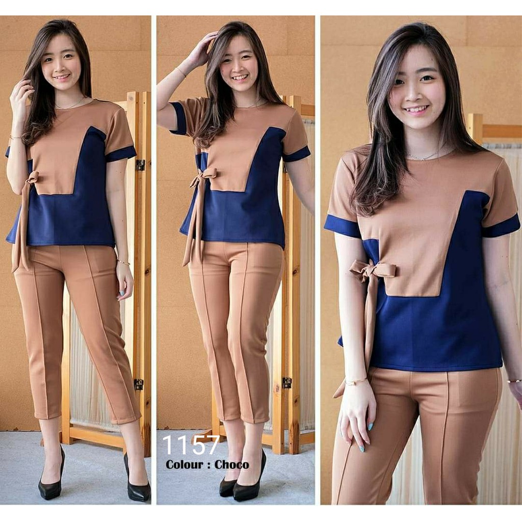 (BISA COD) SETELAN WANITA 1157 FASHION WANITA SET | 1 STEL | TWO PIECE SET