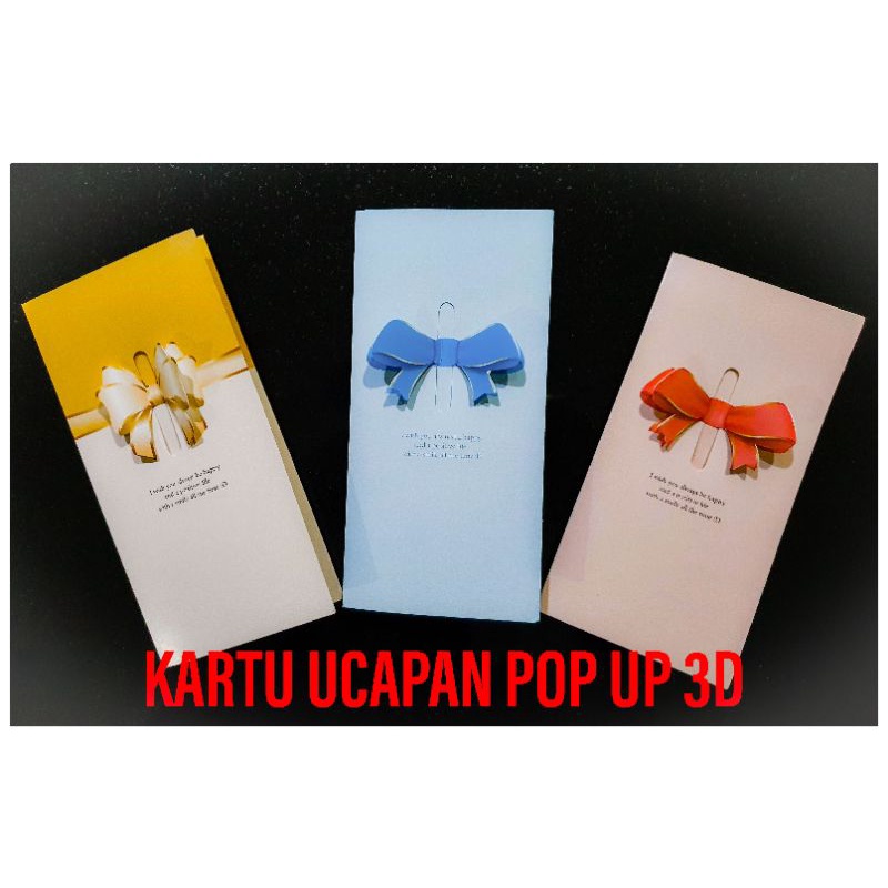 KARTU UCAPAN POP UP 3D